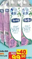 TORKU %0,5 YAĞLI SÜT 4X1 L